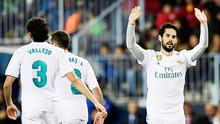 Video clip highlights bàn thắng Malaga 1-2 Real Madrid: Isco rực sáng khi trở lại La Rosaleda