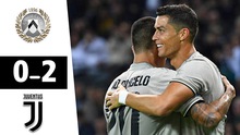 Video Udinese 0-2 Juventus: Ronaldo rực sáng, Juve lập kỷ lục