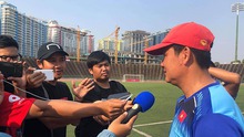 HLV Nguyễn Quốc Tuấn: 'Không phải ngại U22 Indonesia. Tôi đã có cách làm tiêu hao thể lực họ'