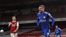 Arsenal 0-1 Leicester: Vardy sắm vai người hùng, Aubameyang vẫn tịt ngòi, Pháo thủ thua đau