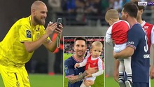 Chụp ảnh cùng con trai đối thủ, Messi có khoảnh khắc đáng nhớ nhất trận ra mắt PSG