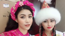 Á hậu Ngọc Huyền bật mí trang phục dân tộc tại Miss Model Of The World 2018