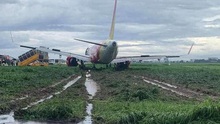 Máy bay Vietjet Air hạ cánh trượt khỏi đường băng Tân Sơn Nhất