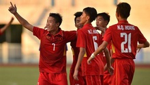 Chơi với 10 người, U16 Việt Nam vẫn thắng đậm Campuchia