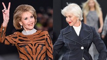 VIDEO: U80 Helen Mirren và Jane Fonda khiến Paris 'dậy sóng'