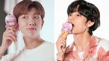 Phản ứng siêu hài của RM và V BTS khi sắp bị bắt vì lén ăn kem giữa thời kì ăn kiêng