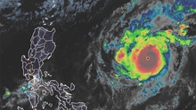 Ngày 2/11, bão Goni đi vào Biển Đông, sức gió vùng gần tâm bão mạnh cấp 10