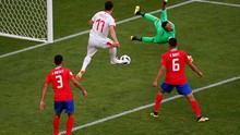 Video clip bàn thắng Costa Rica 0-1 Serbia: Kolarov lập 'siêu phẩm' đá phạt