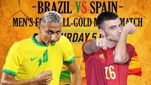 Video U23 Brazil vs Tây Ban Nha, Olympic 2021: Clip bàn thắng highlights