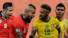 Link xem trực tiếp bóng đá Chile vs Brazil, vòng loại World Cup 2022 (08h00, 3/9)