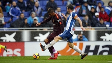 Espanyol 1-1 Barcelona: Thủy chiến bất phân thắng bại