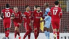 Liverpool 2-1 West Ham: Salah - Jota tiếp tục tỏa sáng giúp Liverpool ngược dòng