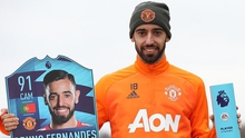 Bruno Fernandes lần thứ 3 xuất sắc nhất tháng của Premier League