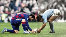 Video những pha bóng giống nhau đến kỳ lạ giữa Messi và Maradona gây sốt