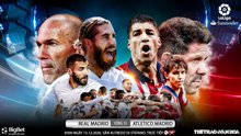 Nhận định bóng đá nhà cái Real Madrid vs Atletico Madrid. Vòng 13 Giải VĐQG Tây Ban Nha La Liga
