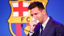 Messi bật khóc trong buổi họp báo chia tay Barcelona