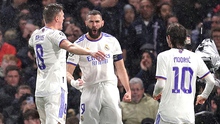 Chelsea 1-3 Real Madrid: Benzema lập hat-trick, Real đặt một chân vào bán kết