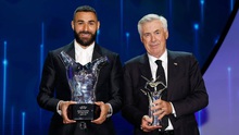 Benzenma và Ancelotti được vinh danh xuất sắc nhất mùa giải 2021/22