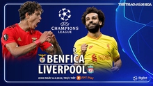 Nhận định bóng đá nhà cái Benfica vs Liverpool. Nhận định, dự đoán bóng đá Cúp C1 (2h00, 6/4)
