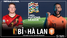 Dự đoán nhà cái Bỉ vs Hà Lan. Nhận định, dự đoán bóng đá Nations League (01h45, 4/6)