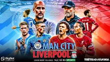 Nhận định bóng đá nhà cái Man City vs Liverpool. Nhận định, dự đoán bóng đá Anh (22h30, 10/4)