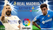 Nhận định bóng đá nhà cái Real Madrid vs Getafe. Nhận định, dự đoán bóng đá La Liga (2h00, 10/4)
