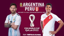 Soi kèo nhà cái Argentina vs Peru. Nhận định, dự đoán bóng đá World Cup 2022 (6h30, 15/10)