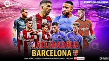 Nhận định bóng đá nhà cái Atletico Madrid vs Barcelona. Nhận định, dự đoán bóng đá La Liga (2h00, 3/10)
