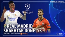 Nhận định bóng đá nhà cái Real Madrid vs Shakhtar Donetsk. Nhận định, dự đoán bóng đá Cúp C1 (00h45, 4/11)
