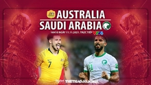 Nhận định bóng đá nhà cái Úc vs Ả rập Xê út. VTV6 trực tiếp bóng đá vòng loại World Cup 2022 (16h10, 11/11)