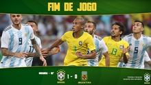ĐIỂM NHẤN Brazil 1-0 Argentina: Sự khác biệt nằm ở đội hình, Neymar toả sáng đúng lúc