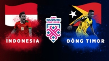 Xem trực tiếp Indonesia vs Timor Leste (19h00, 13/11), vòng bảng AFF Cup 2018