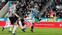 VIDEO bàn thắng Newcastle 2-1 Man City: ĐKVĐ nguy cơ bị Liverpool bỏ xa 7 điểm