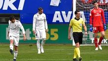 Real Madrid 1-2 Girona: Sergio Ramos nhận thẻ đỏ, Real Madrid thất bại ngay trên sân nhà