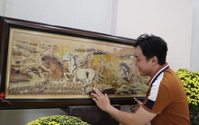 Những bức tranh làm từ hạt gạo của thanh niên ở Cần Thơ