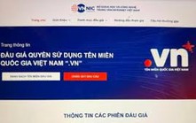 Tên miền quốc gia “.vn” được đấu giá gấp hơn 20 lần giá khởi điểm trong ngày đầu tiên