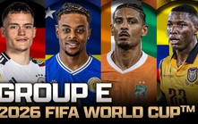 Lịch thi đấu World Cup 2026 - Bảng E