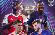 Trận chung kết Champions League giữa Arsenal và PSG đá vào khung giờ đẹp, fan Việt hết lo thức khuya