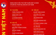 ĐT Việt Nam tập trung chuẩn bị cho ASEAN Cup 2026: Khoa Ngô, Tài Lộc có tên