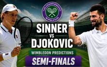 Link xem trực tiếp Sinner vs Djokovic 21h30 hôm nay, bán kết Wimbledon 2026
