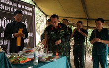 Truy điệu, an táng 5 hài cốt liệt sĩ được tìm thấy tại hang Đá Sập