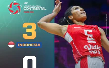 Bóng chuyền nữ Indonesia tạo địa chấn khi thắng trắng Kazakhstan ở giải châu Á