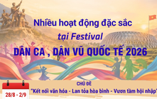 Nhiều hoạt động đặc sắc tại Festival Dân ca, Dân vũ quốc tế 2026 