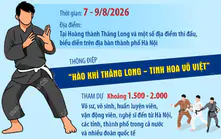 Hà Nội lần đầu tổ chức Festival Võ thuật quốc tế tại Hoàng thành Thăng Long
