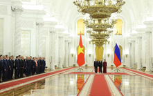 Tổng thống Liên bang Nga Vladimir Putin chủ trì Lễ đón Tổng Bí thư, Chủ tịch nước Tô Lâm