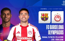 Lịch thi đấu bóng đá hôm nay 21/10: Trực tiếp Barcelona vs Olympiakos