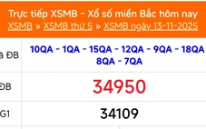 XSMB 13/11 - Kết quả Xổ số miền Bắc hôm nay 13/11/2025 - Kết quả XSMB thứ Năm ngày 13 tháng 11