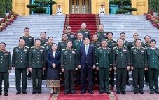 Chủ tịch nước Lương Cường tiếp Chủ nhiệm Tổng cục Chính trị Quân đội nhân dân Lào
