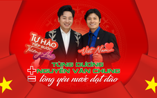 Ca sĩ Tùng Dương + nhạc sĩ Nguyễn Văn Chung = lòng yêu nước dạt dào