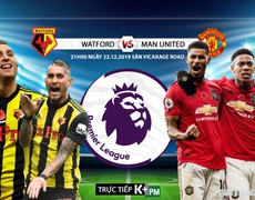 Nhận định bóng đá Watford vs MU (21h00 ngày 22/12). Vòng 18 Giải ngoại hạng Anh. Trực tiếp K+PM 